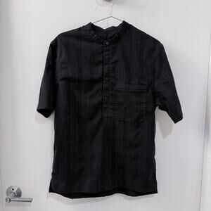 Lululemon down to the wire grid henley | Black Small